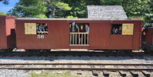 Ride the rails hobo style aboard the WW&F Railway in Alna, Maine.