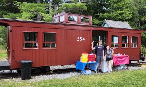 Ice Cream is served in style at the WW&F Railway in Alna, Maine.