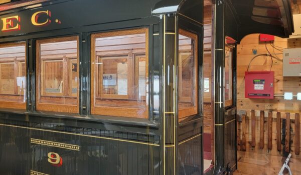 Coach 9 Coach 9 being built at the WW&F Railway in Alna, Maine.