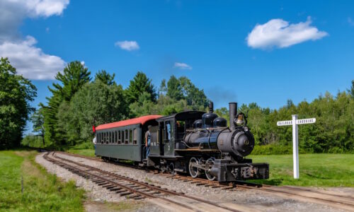 Monson Railroad Recreated A Monson railroad passenger train recreated at the WW&F Railway Museum in Alna Maine. Kevin Madore Photo used with permission.