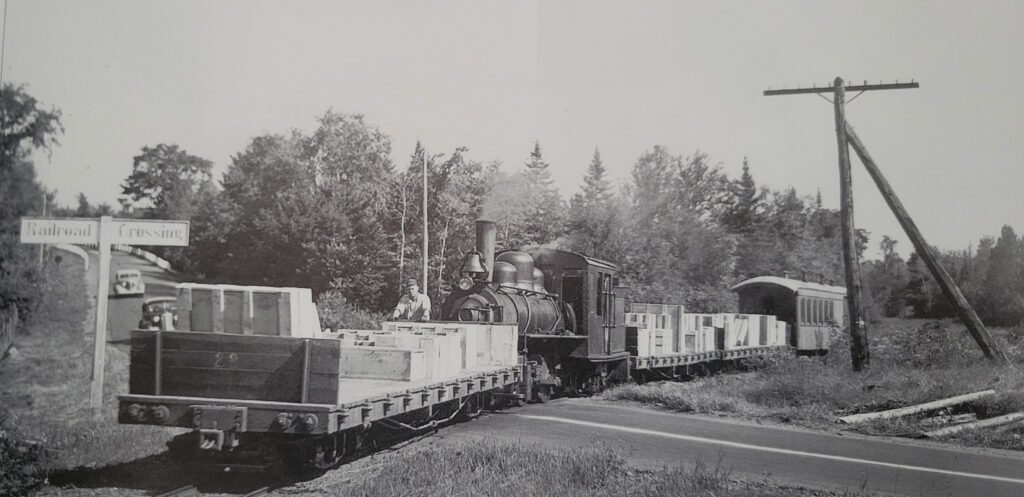 Historic photo of the Monson Railroad.