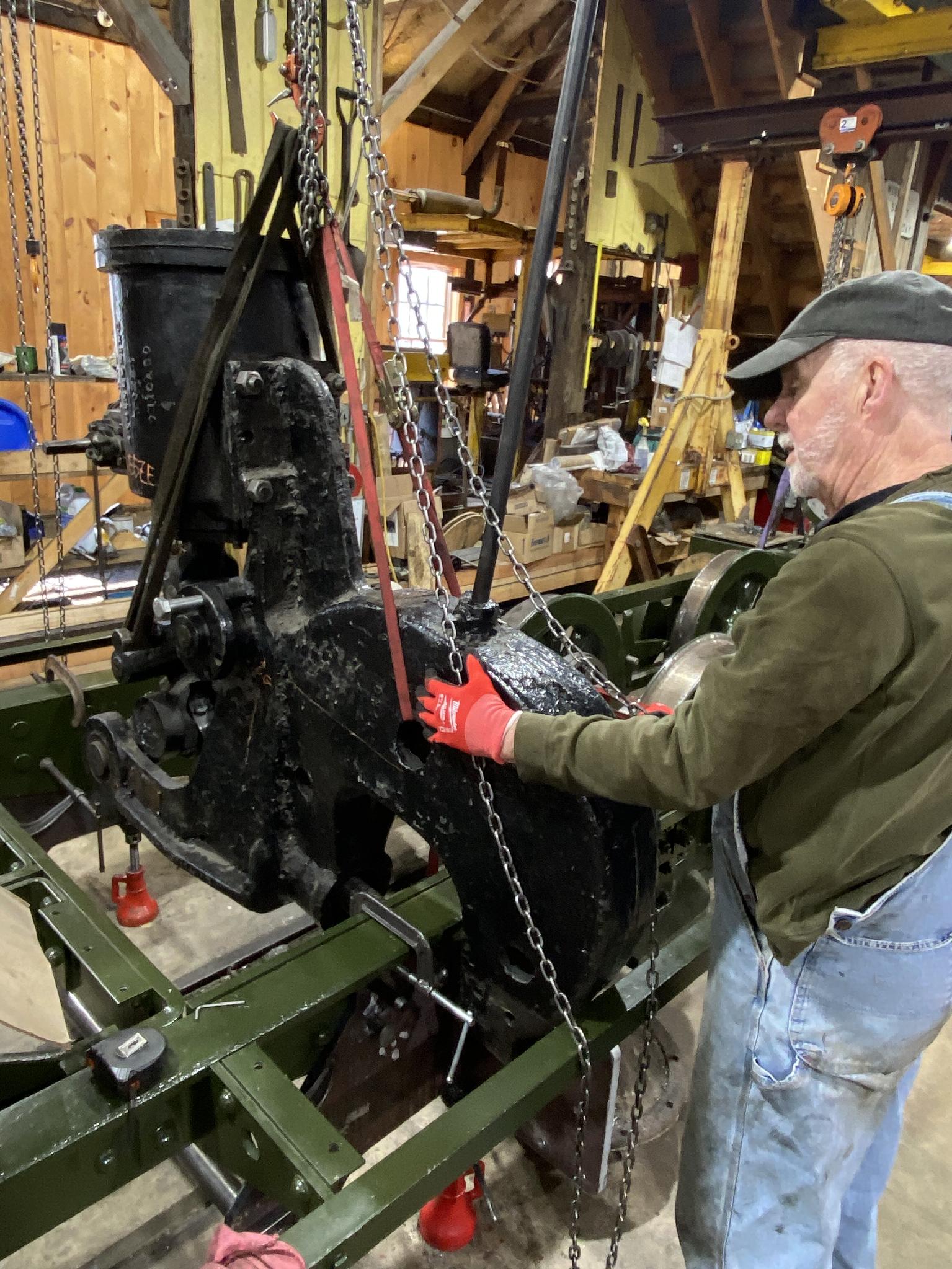Volunteers are building new steam locomotive 11 at the WW&F Railway Museum in Alna, Maine.