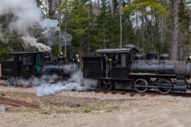 WW&F locomotive 9 and Monson locomotive 3 will be steaming together during the 2026 Annual Picnic.
